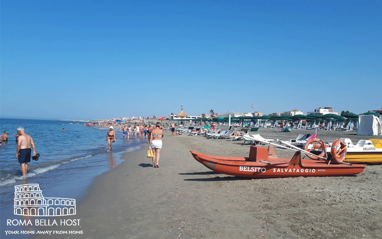 Bãi biển Ostia chỉ cách Roma Bella Host khoảng hơn nửa tiến đi xe