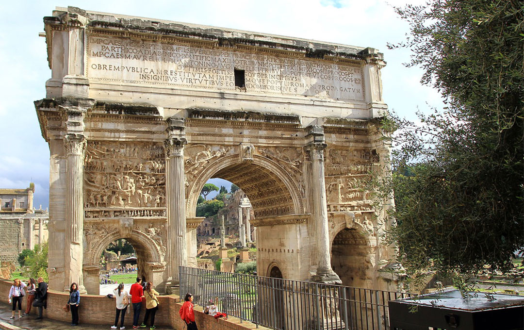Cổng khải hoàn Arco-di-Settimio-Severo