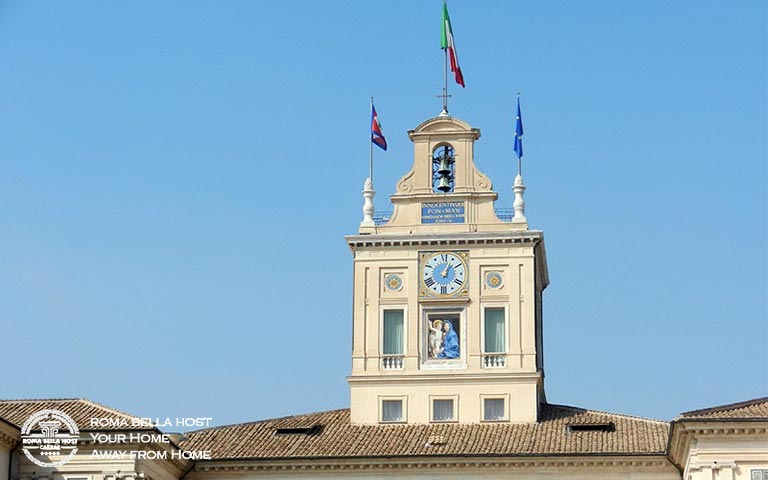 Đồng hồ 6 giờ tại Palazzo Quirinale Dinh thự của Tổng thống Ý
