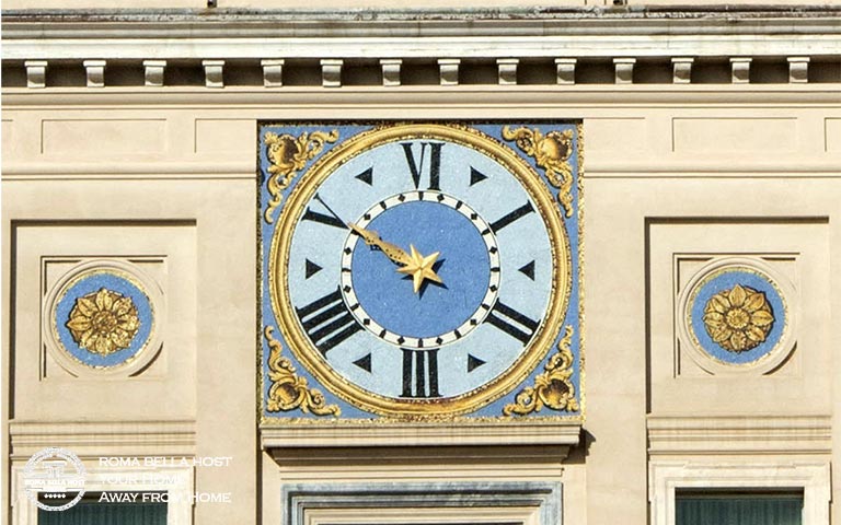 Đồng hồ 6 giờ tại Palazzo Quirinale Dinh thự của Tổng thống Ý