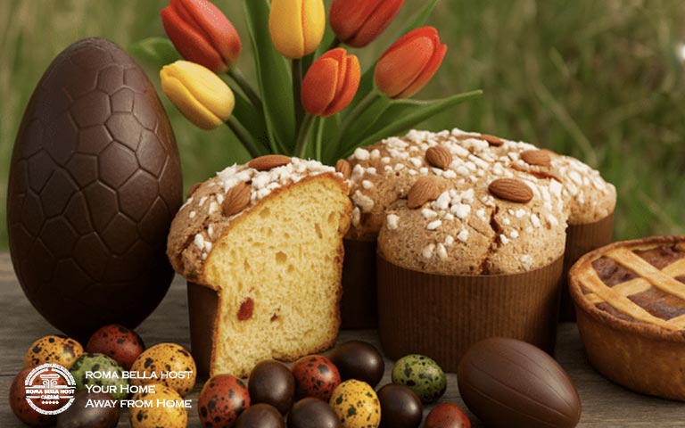Bánh Colomba cùng trứng lễ Phục sinh