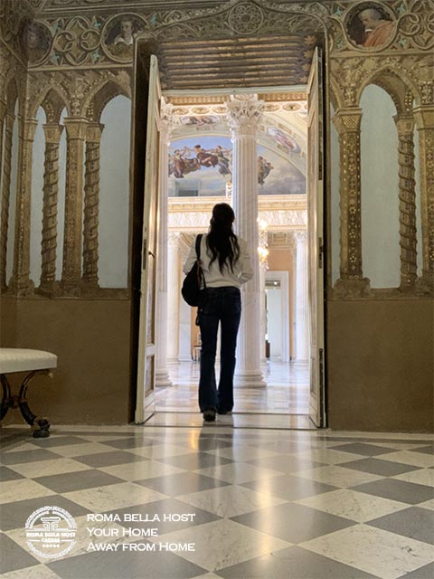 Từ phòng Các Nghệ sĩ bước ra phòng Khiêu vũ