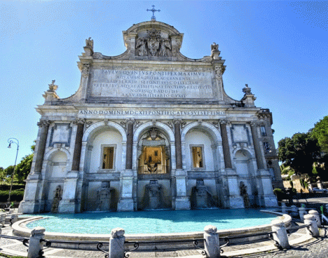 Fontana Dell’Acqua Paola – Một đài phun nước đẹp hoành tráng ở Roma mà ít khách du lịch lui tới